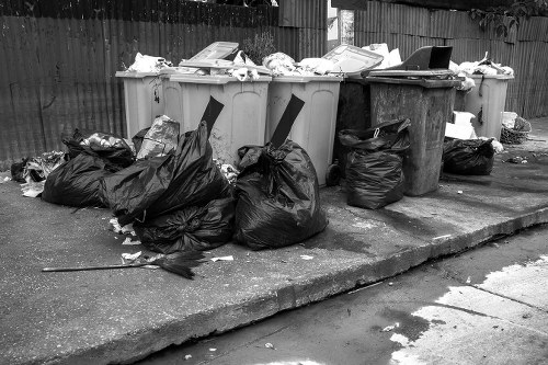 Entrance to a commercial waste facility in Crystal Palace with clear signage